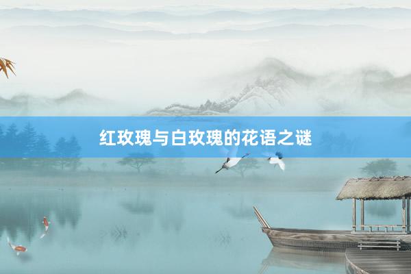 红玫瑰与白玫瑰的花语之谜